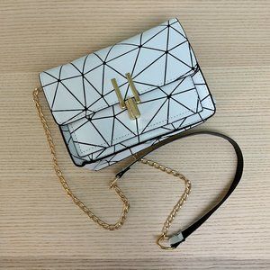 Cute Geometric Faux Leather Purse